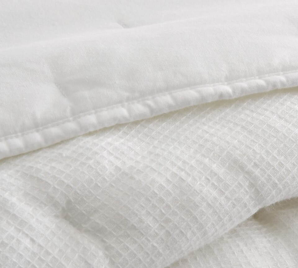 Belgian Flax Linen Waffle Coverlet & Pillowcases Pottery Barn Australia